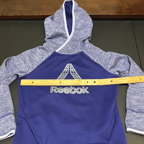 Reebok Purple Athletic Hoodie Sweatshirt (Small) - Picture 3 of 4